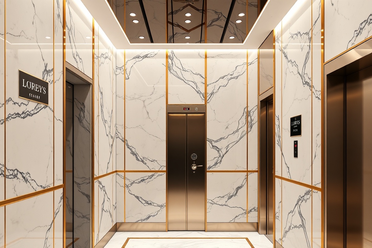 Lüks Asansör İç Görünüm